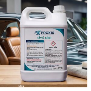 Tẩy Ố Kính PROX10 – Giải Pháp Đánh Bay Cặn Canxi & Khôi Phục Độ Trong Cho Kính Ô Tô Kính ô tô bị mờ đục, bám cặn canxi, ố phèn hay xuất hiện vết ố 7 màu làm giảm tầm nhìn và mất thẩm mỹ? Dung dịch tẩy ố kính PROX10 chính là giải pháp chuyên dụng giúp bạn giải quyết triệt để mọi vết ố cứng đầu, trả lại vẻ sáng bóng như mới cho bề mặt kính xe.
